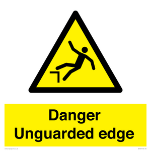 Danger Unguarded edge